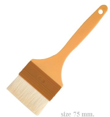 Professional Wool Pastry Brush (Plastic Handle) 50mm 75mm 100mm