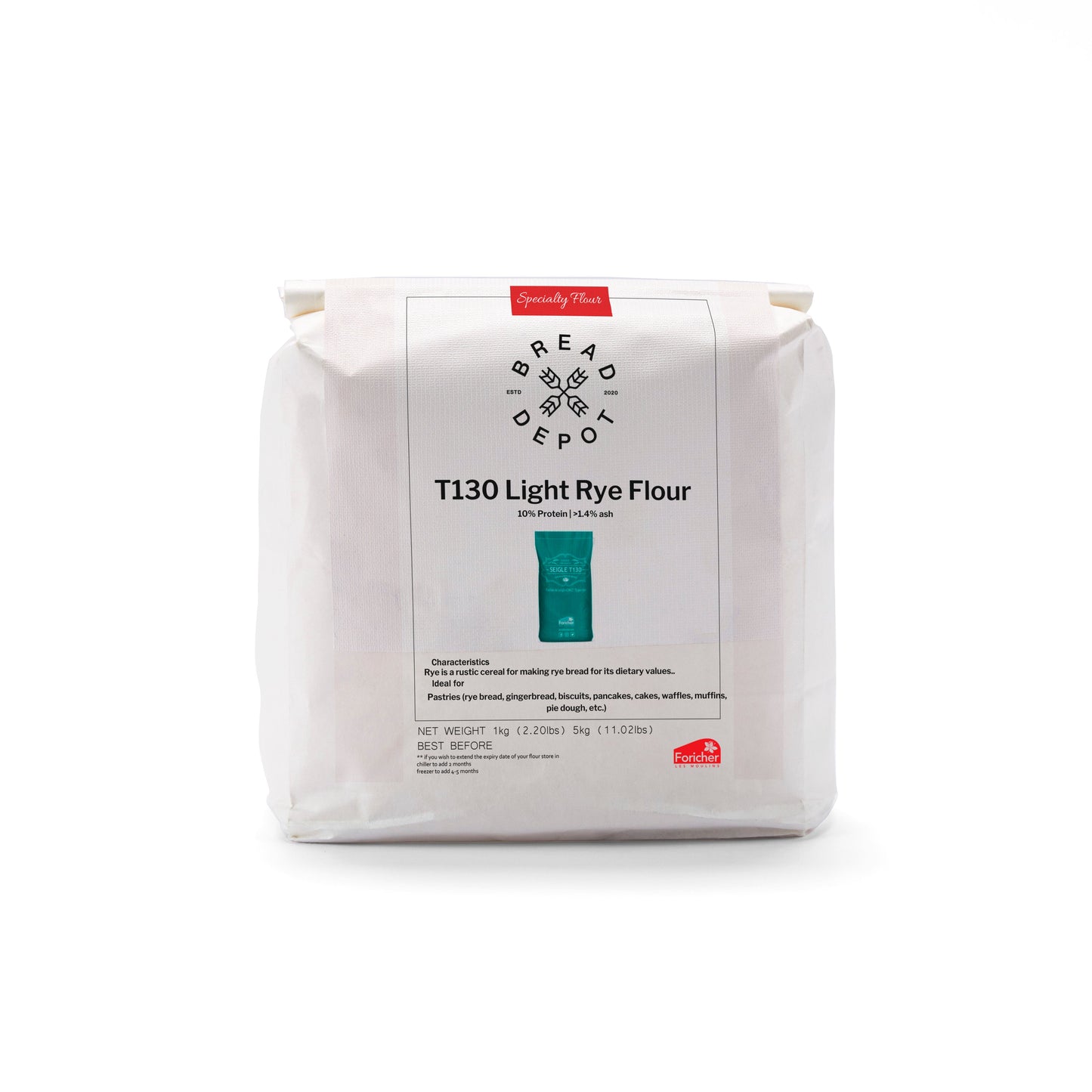 T130 Light Rye Flour Kilo