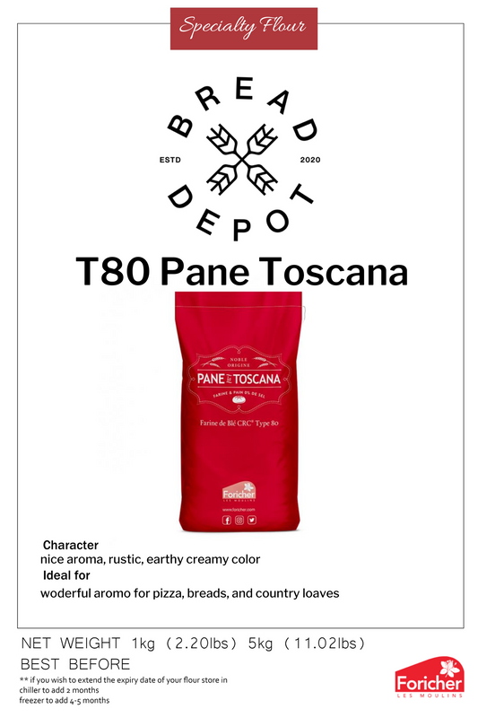 T80 FORICHER FLOUR PANE LA TOSCANA SACK