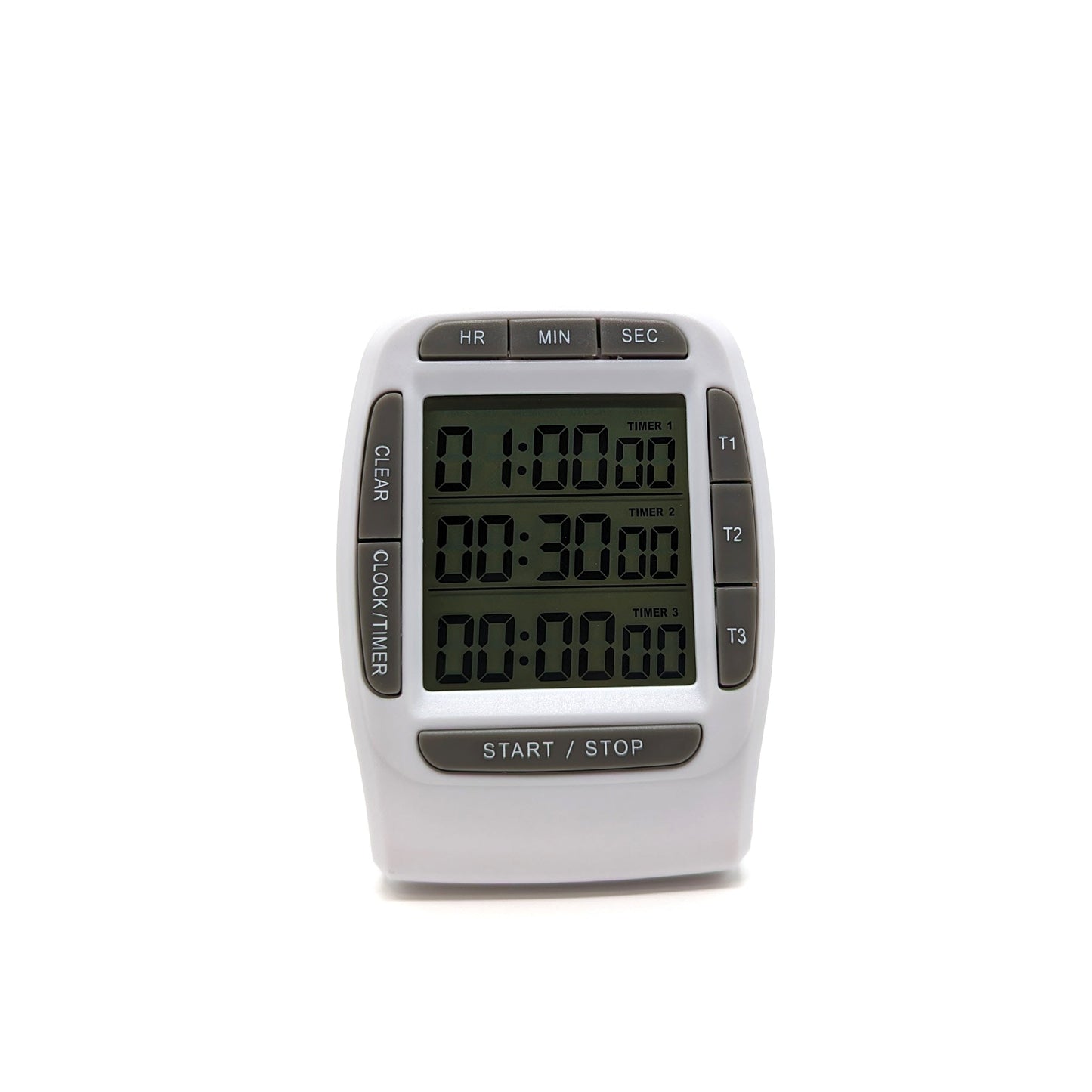 Timer with 3 timers simultaneous countdown stopwatch