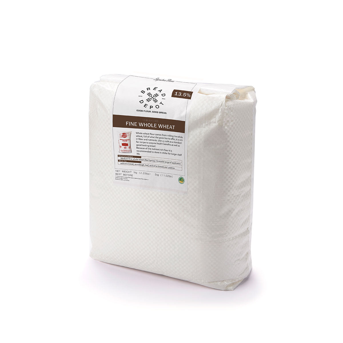 Unbleached Medium Fine Whole Wheat Flour Kilo