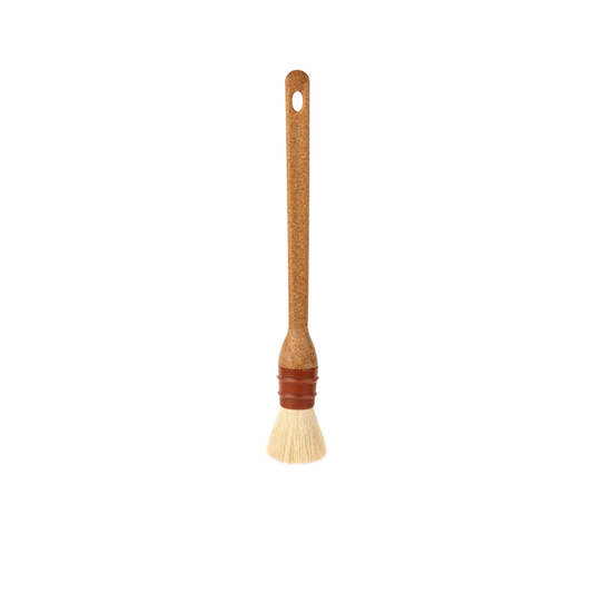 Wool Pastry Brush Round Plant Fiber Handle