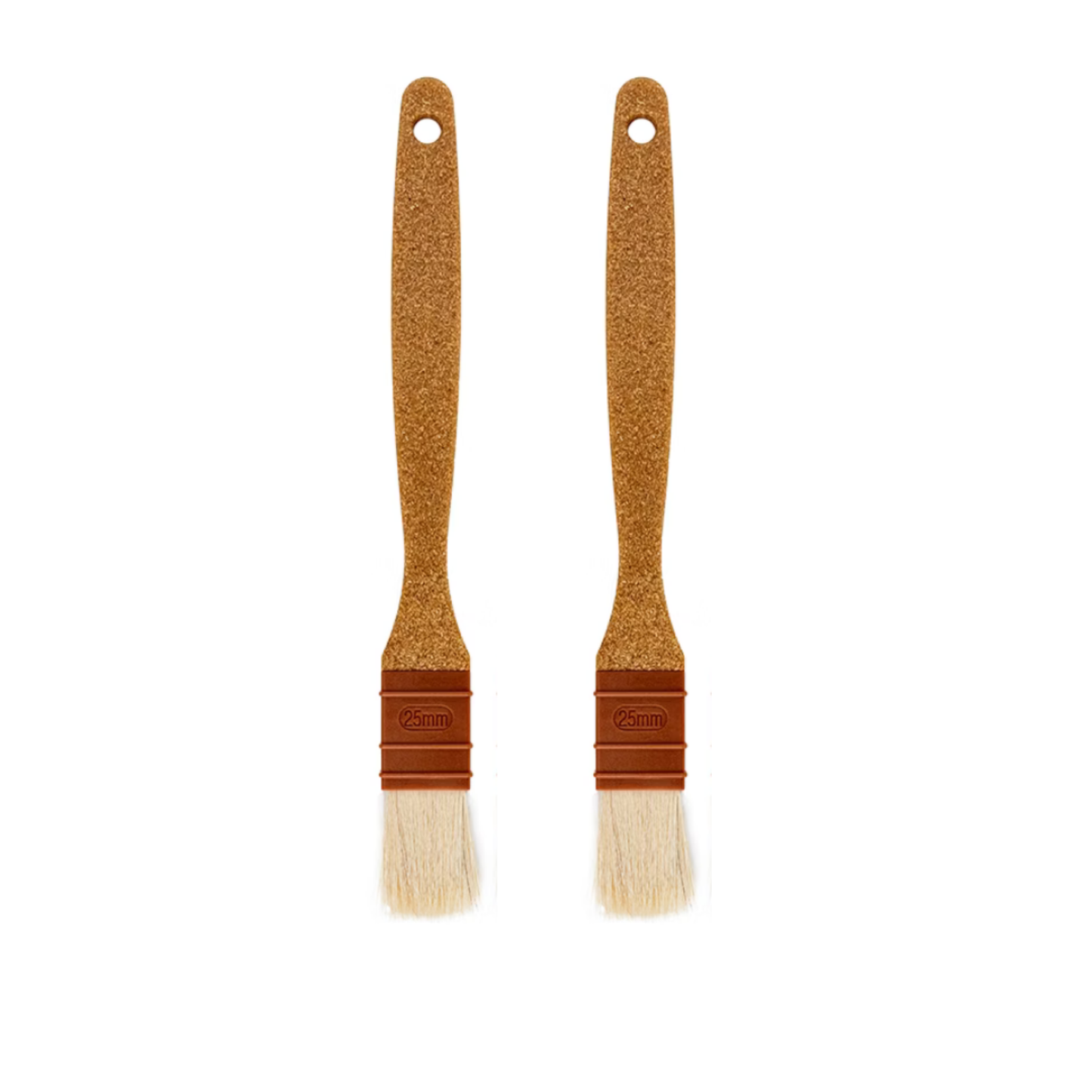 Wool Pastry Brush Plant Fiber Handle (Small) 2 pcs